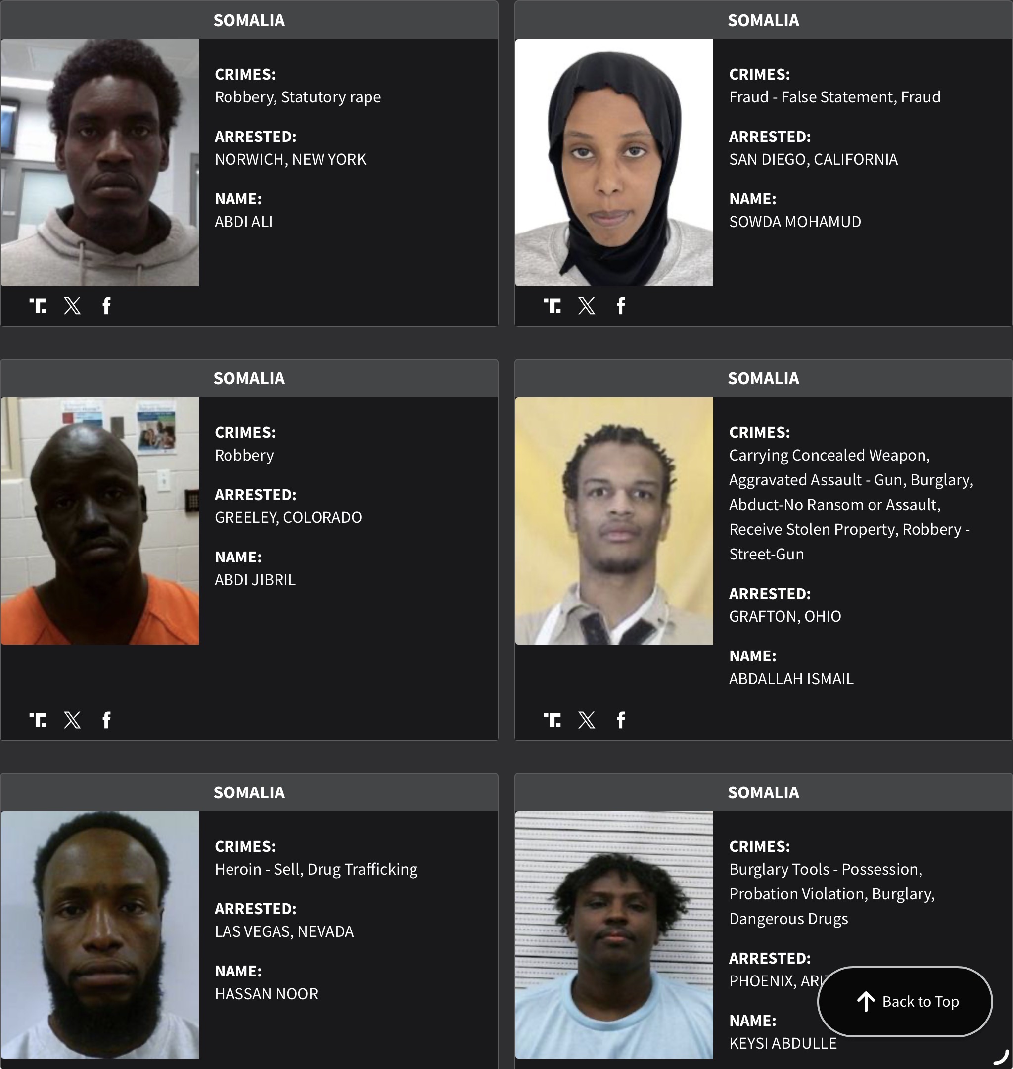 Somalia DHS arrest sheet 8