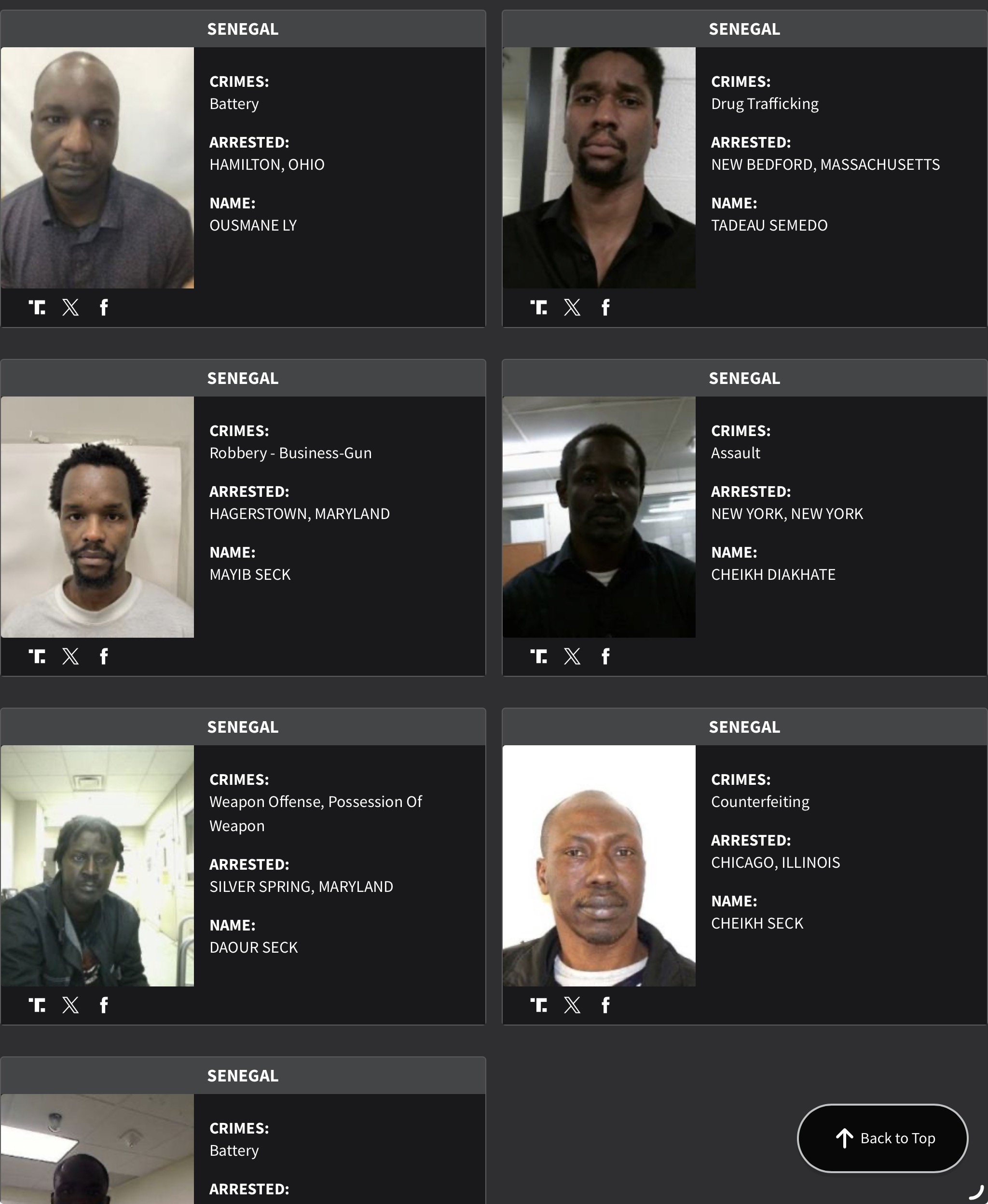 Senegal DHS arrest sheet 4