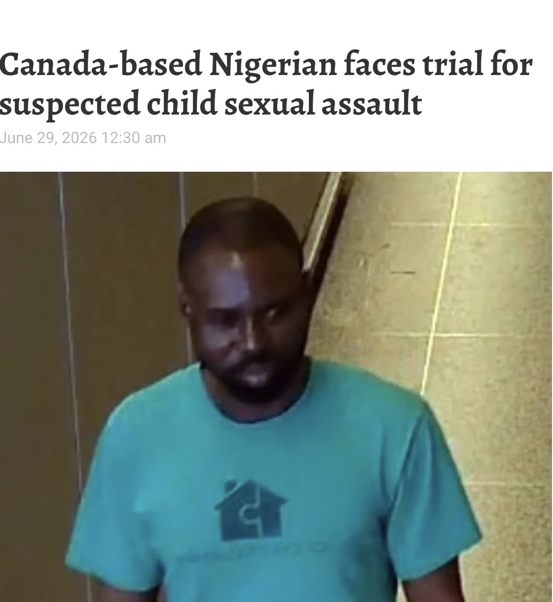 Idris Olajide Oladejo — Toronto