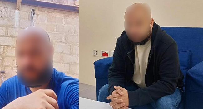 Supplied blurred images reported to show a person investigated in connection with the alleged methamphetamine operation
