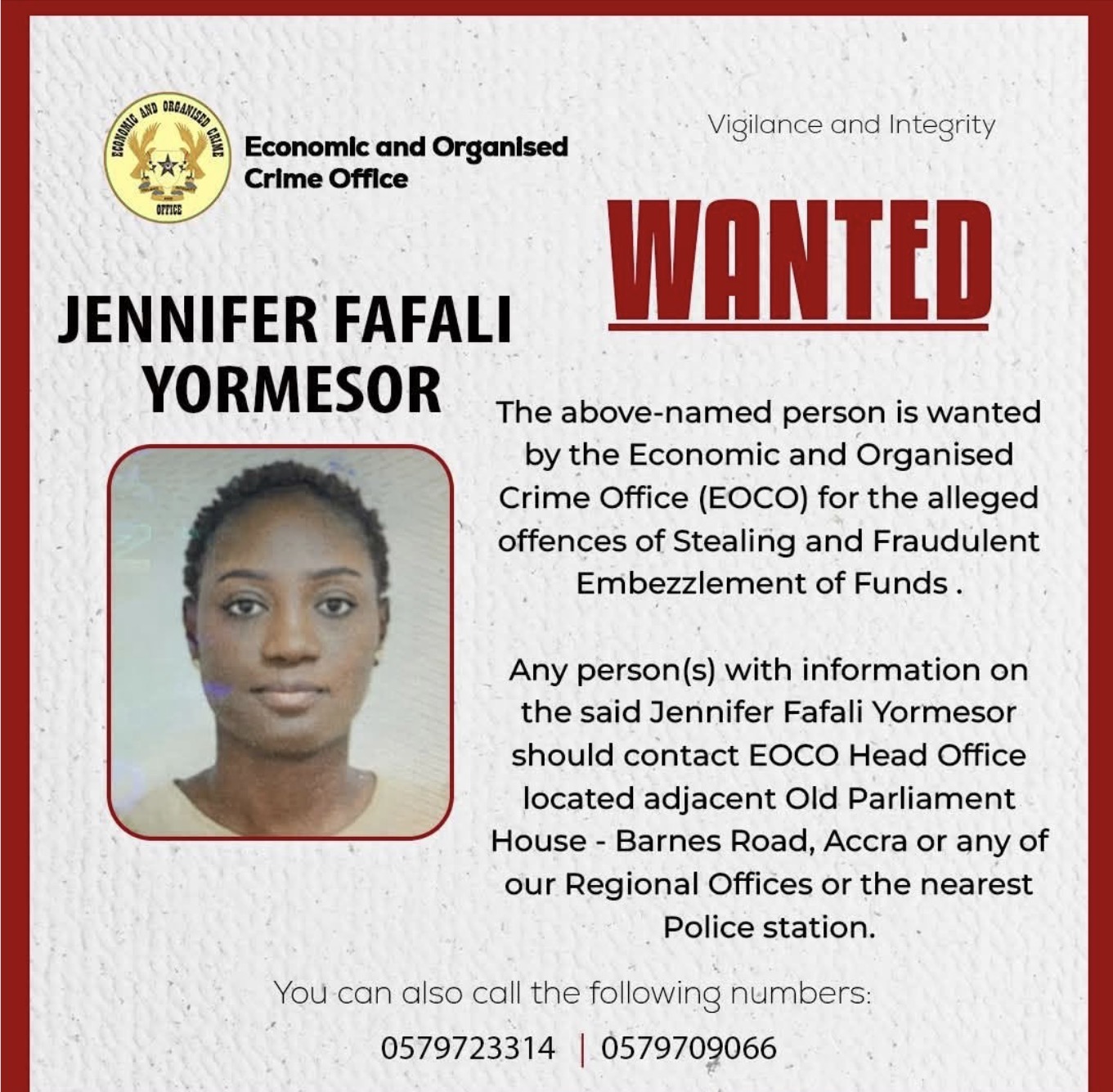Jennifer Fafali Yormesor