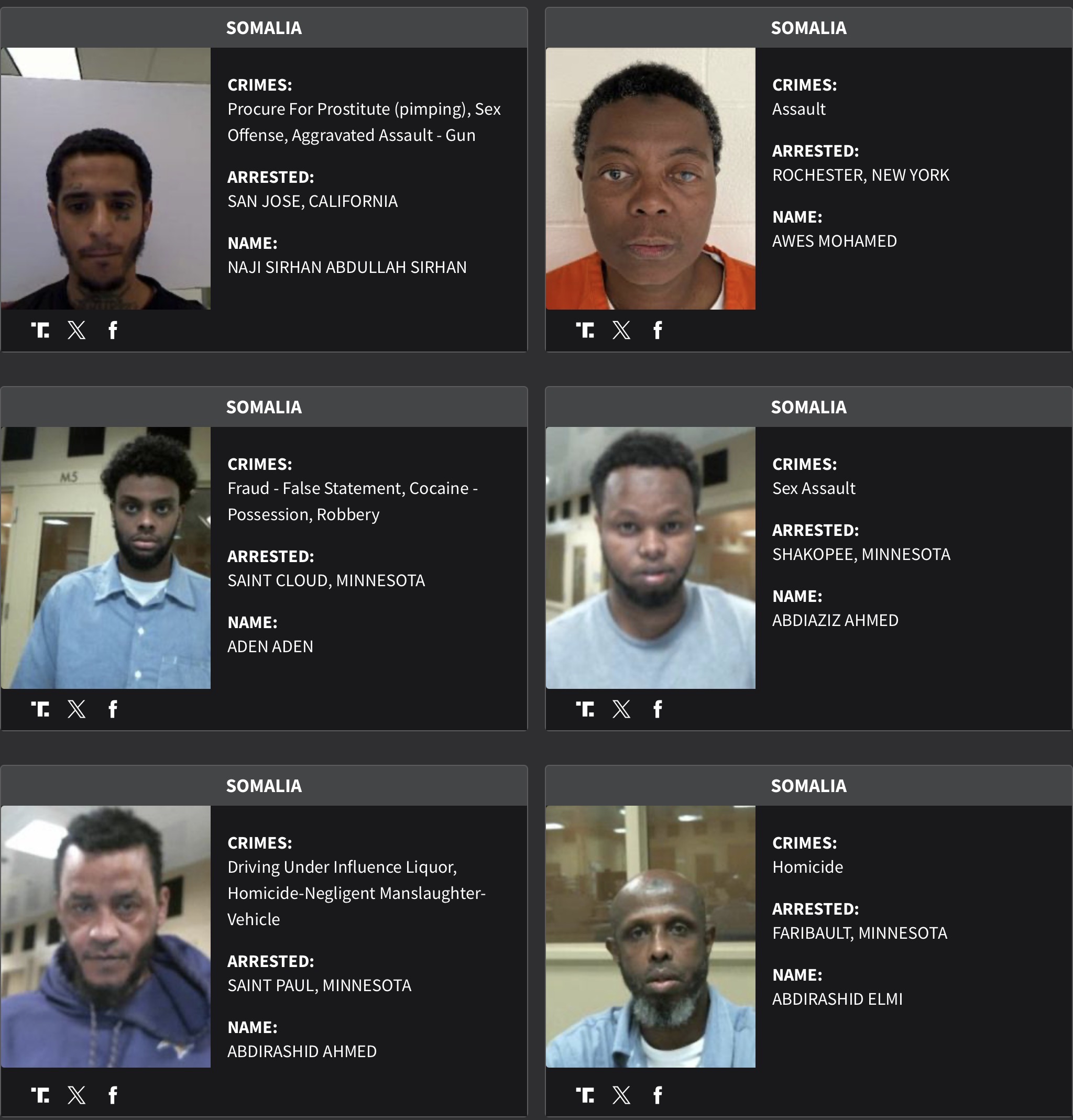 Somalia DHS arrest sheet 6