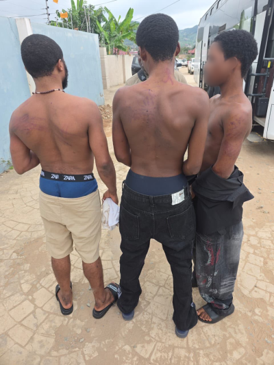 People described in the supplied release as trafficking victims; identity obscuring retained
