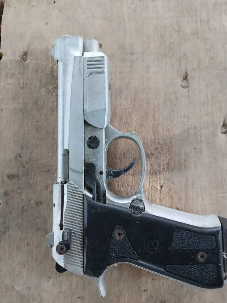 Ghana Police-supplied image of a recovered pistol