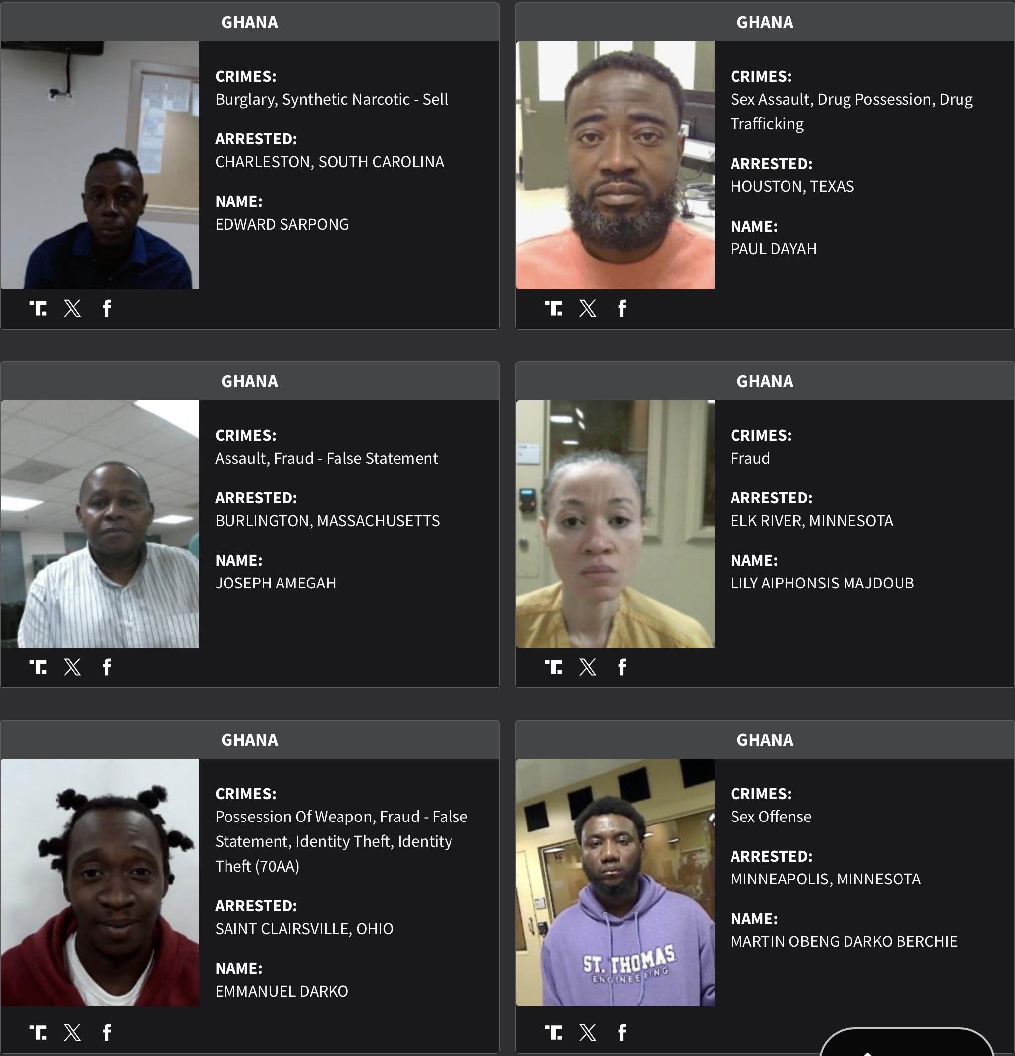 Ghana DHS arrest sheet 5